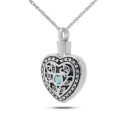 April w/ Clear Zirconia Sterling Silver Keepsake